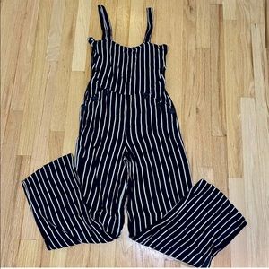 Lightweight striped jumpsuit
